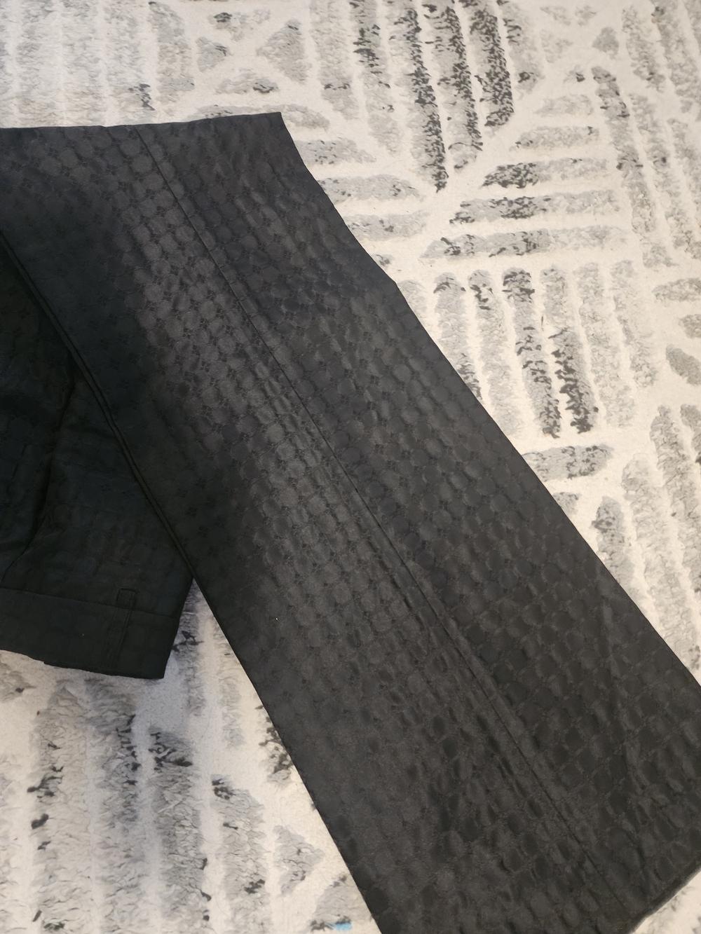 BCBGMaxAzria Black Textured Men's Dress Pants